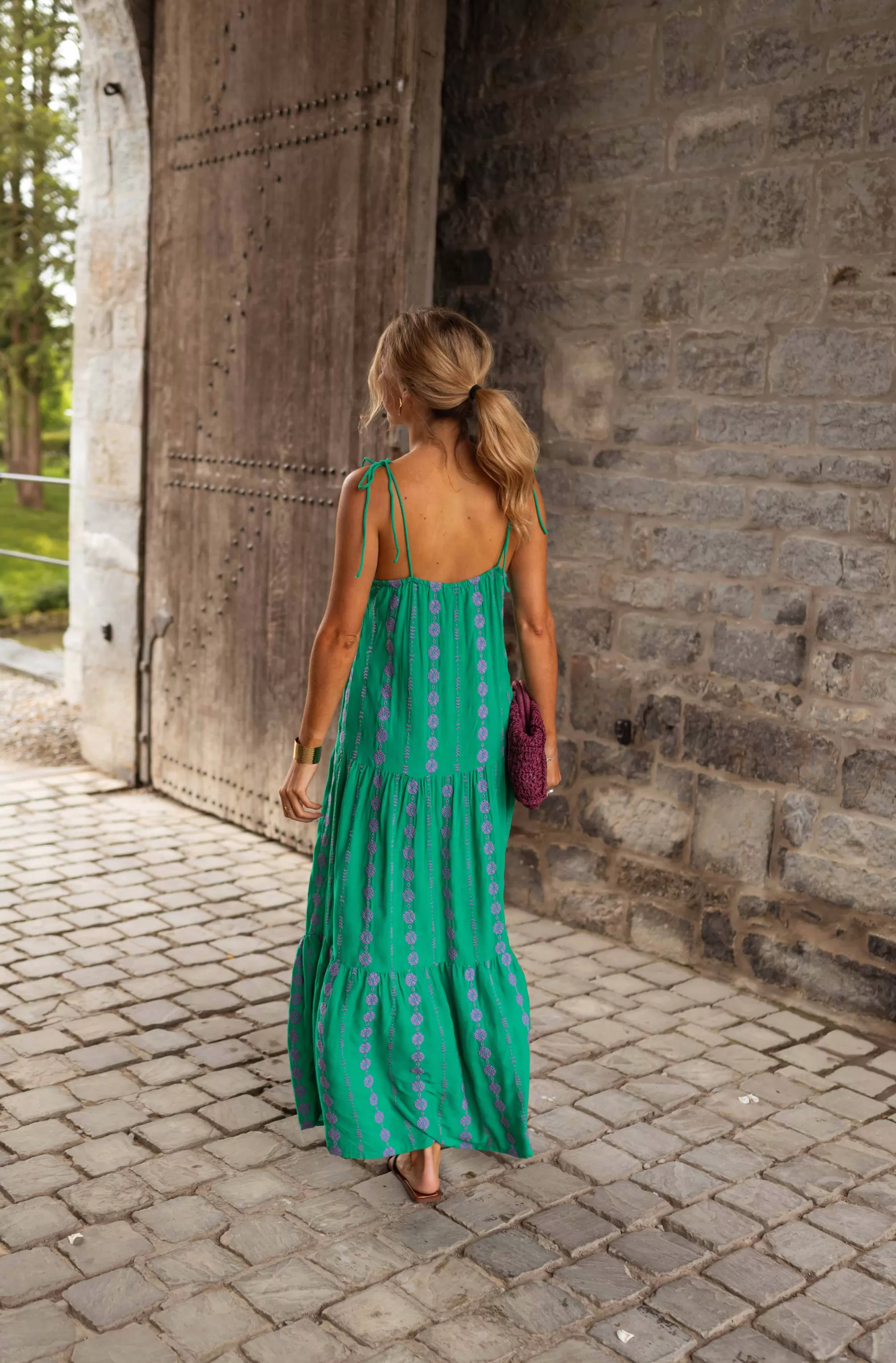 alyson_dress__green_amp_purple__wrapover_74616-3.webp Alyson Dress - -Easy Clothes Cheap