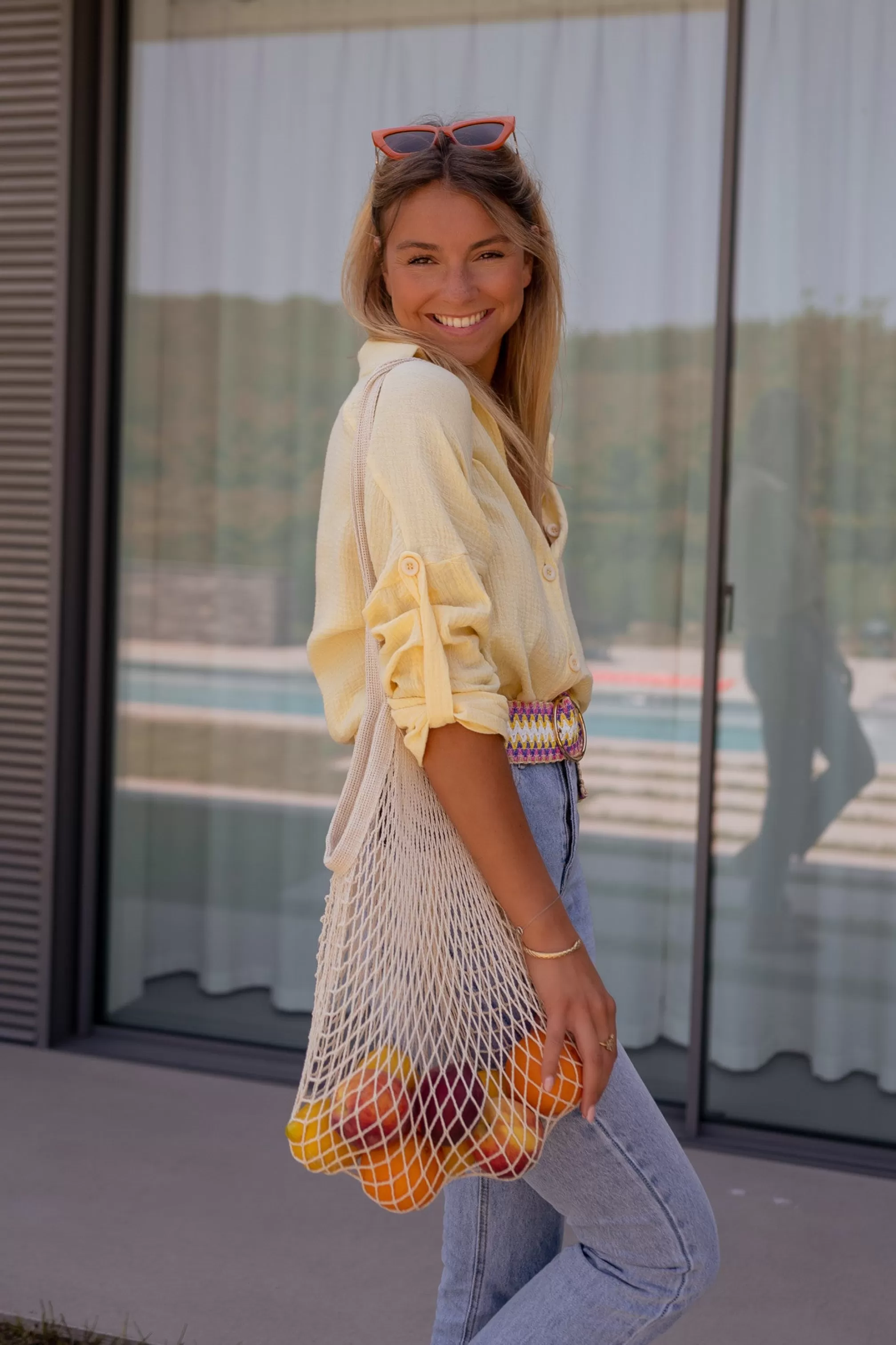 Belt Provided Marja Pink | Belt Provided Braided Pink | Ready To-Porter Online | -Easy Clothes Store