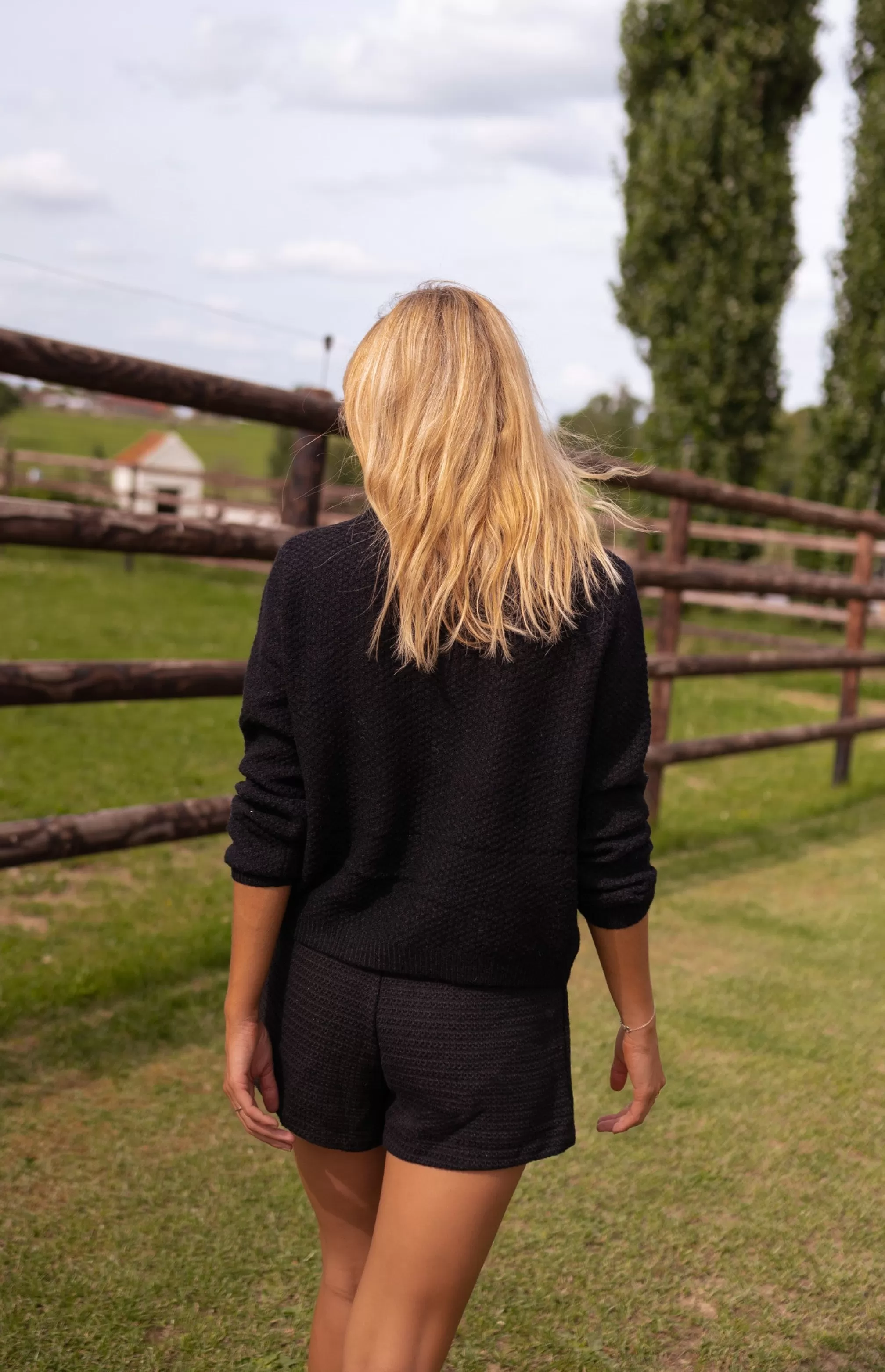 Cardigan Sat Black - -Easy Clothes Store