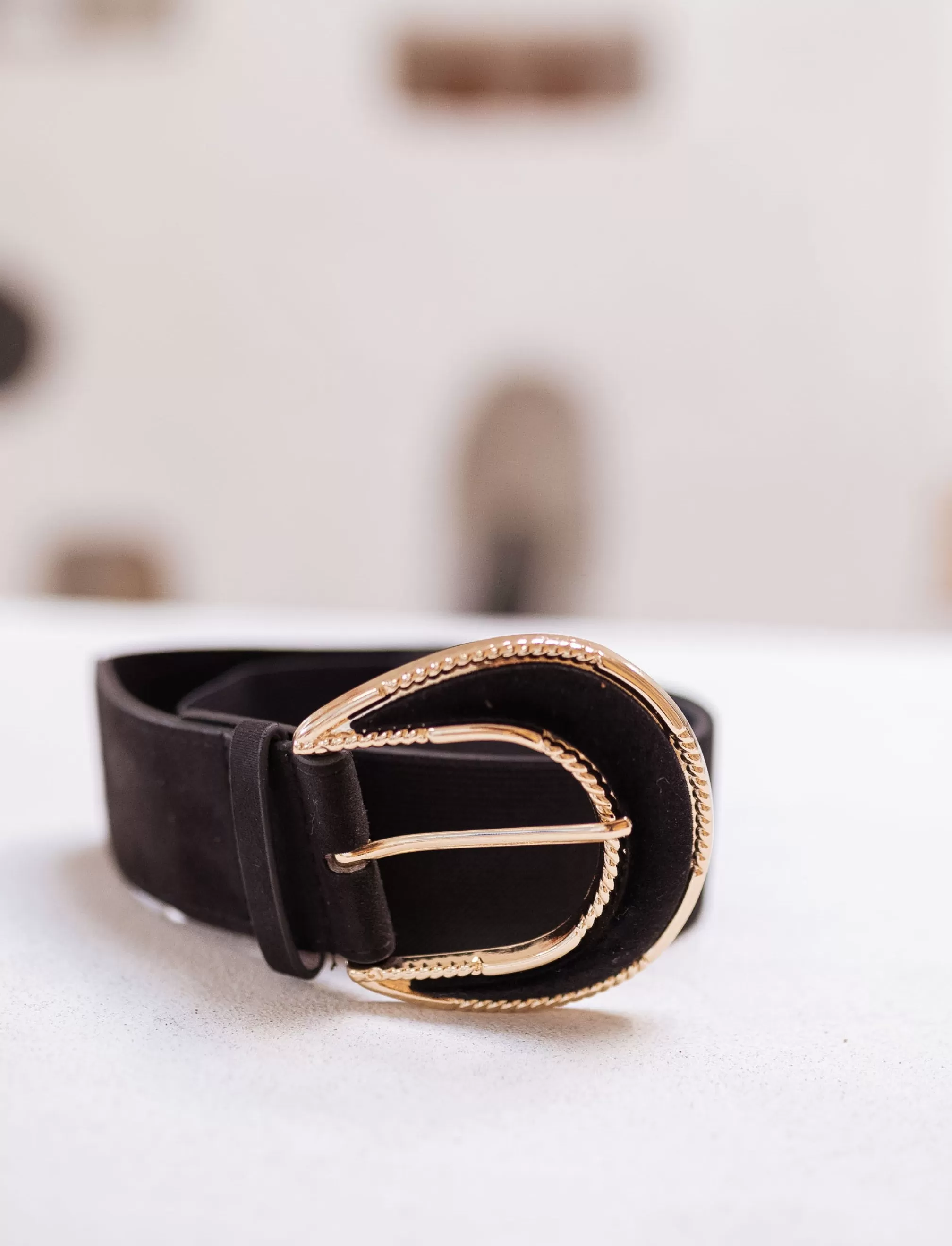 Ceinture Giba Noire | Ceinture Noire En Daim | Prêt-à-porter En Ligne | -Easy Clothes Cheap