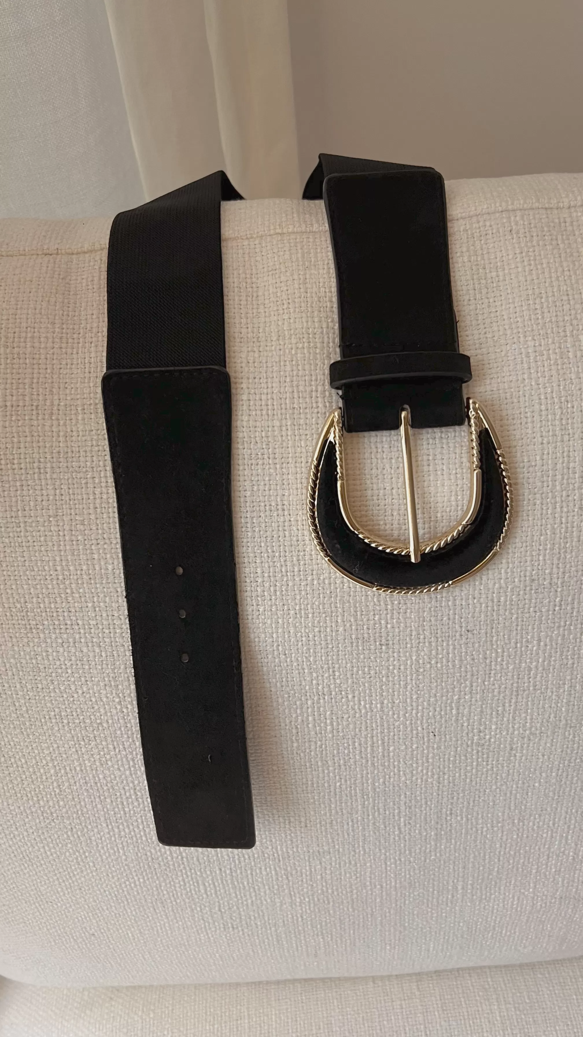 Ceinture Giba Noire | Ceinture Noire En Daim | Prêt-à-porter En Ligne | -Easy Clothes Cheap