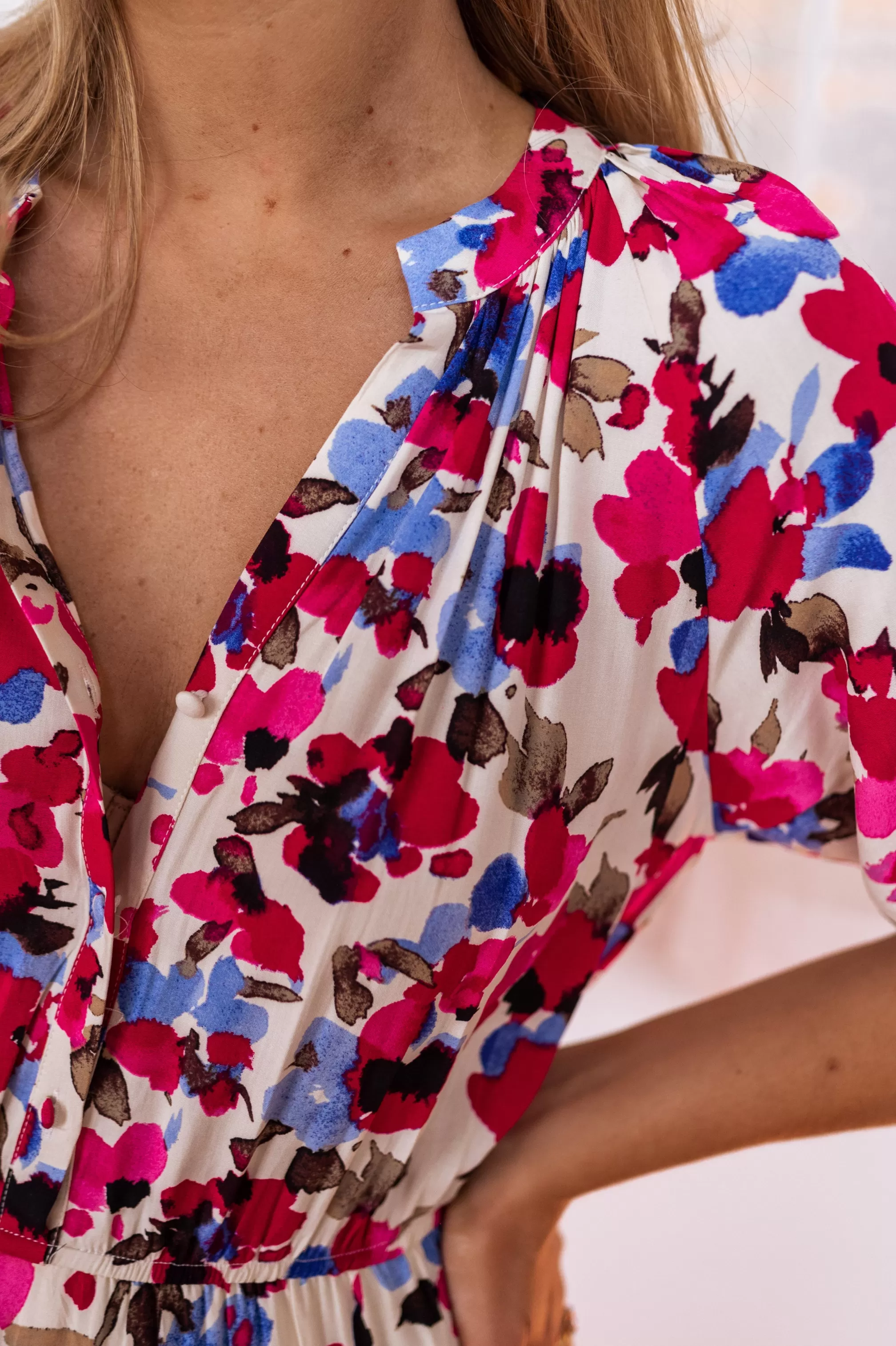 Dress Flower Eugenia | Dress Classic Cut Floral | Ready To-Porter Online | -Easy Clothes Shop