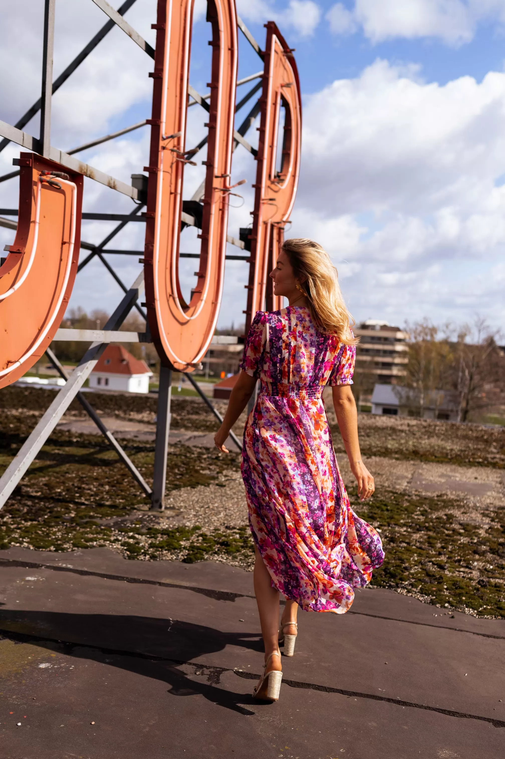 Dress Flower Lose | Dress Floral Split | Ready To-Porter Online | -Easy Clothes Outlet