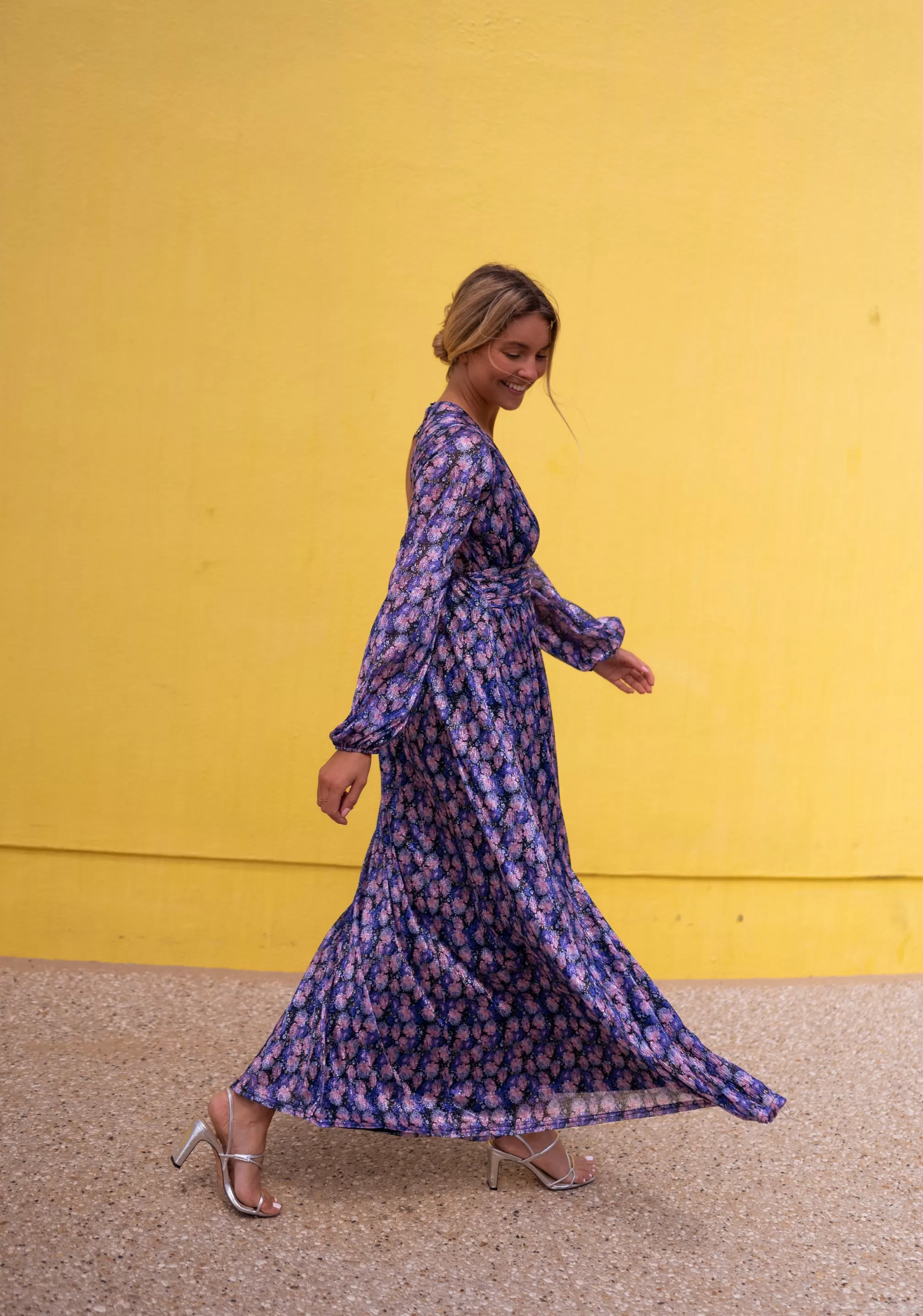 Dress Long -to -flower Imane - Creation | Long Dresscocktail | Ready To-Porter Online | -Easy Clothes Best Sale