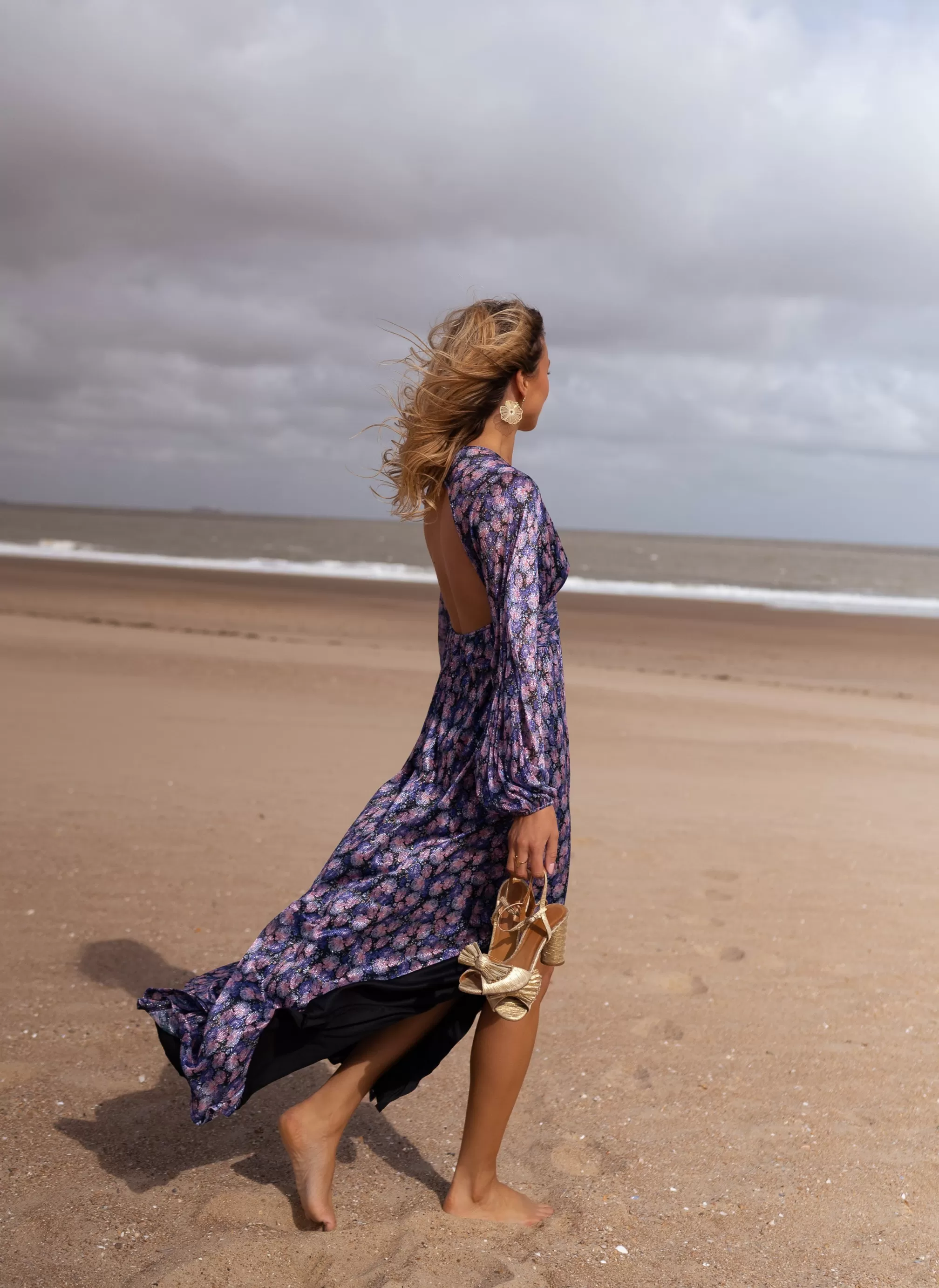 Dress Long -to -flower Imane - Creation | Long Dresscocktail | Ready To-Porter Online | -Easy Clothes Best Sale