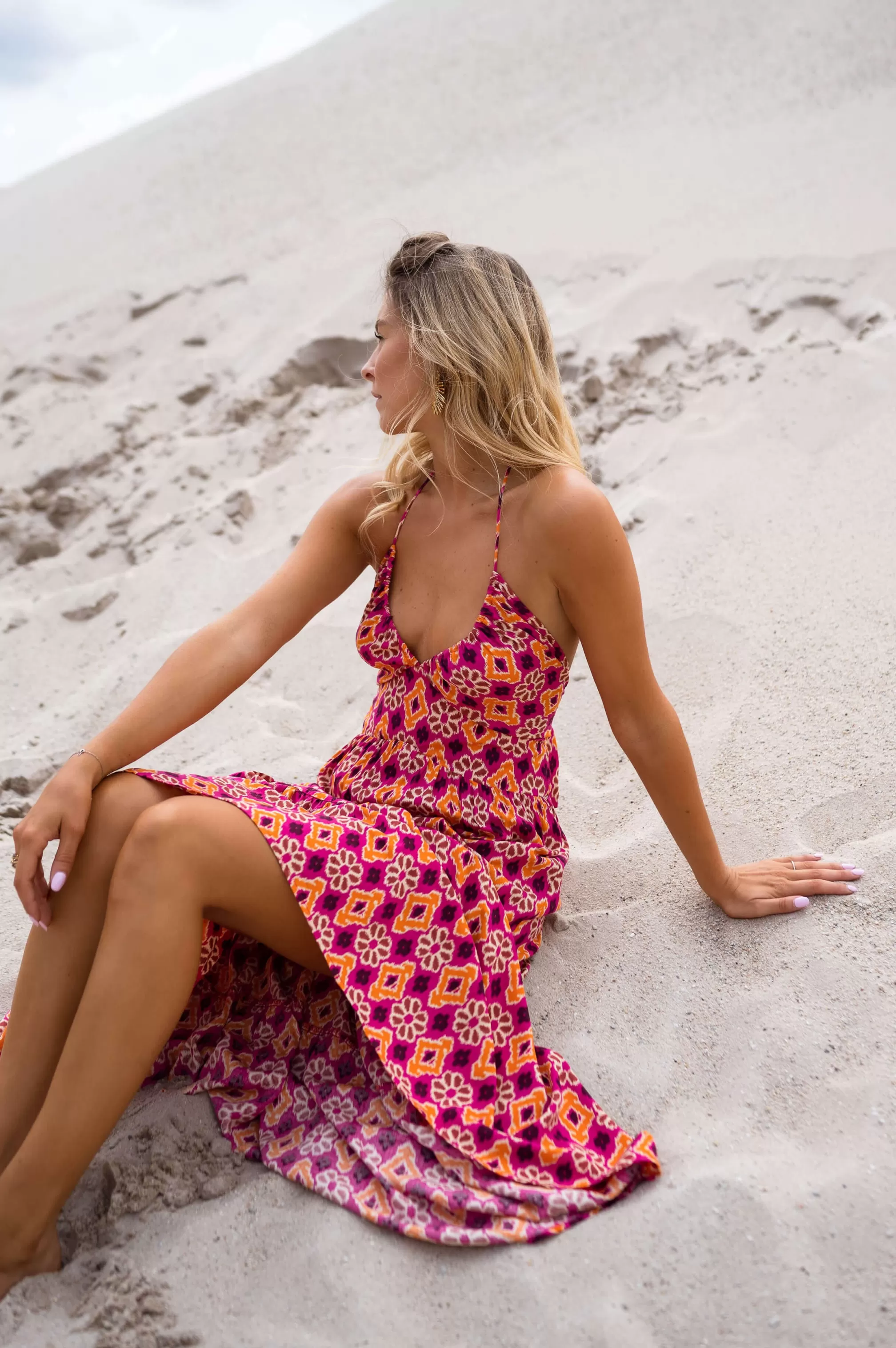 dress_pink__jamie__reason__fluid_and_lightweight_71855-3.webp Dress Pink - -Easy Clothes Flash Sale
