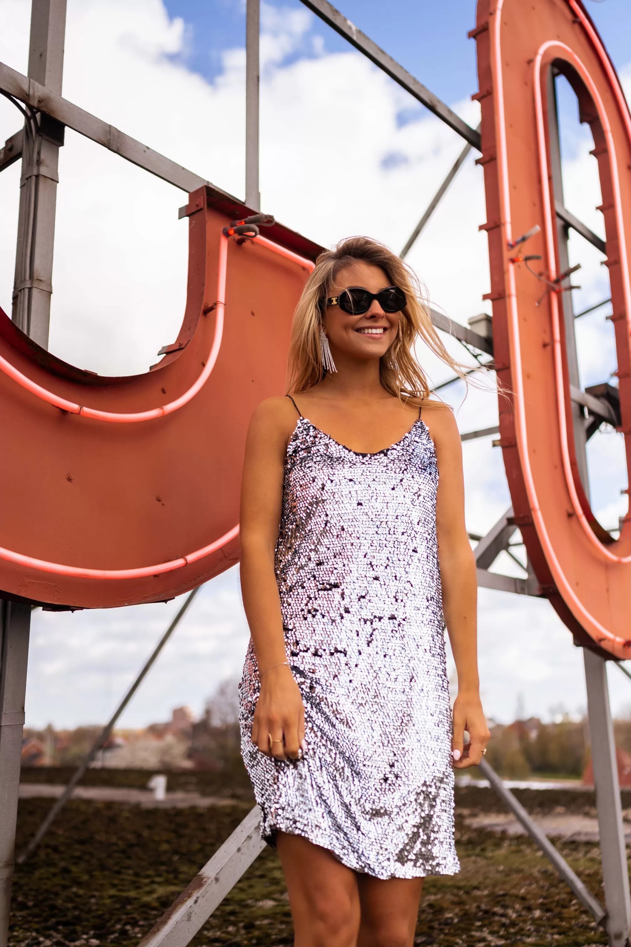 Dress Sparkle At Silver Sequins | Dress In Sequins | Ready To-Porter Online | -Easy Clothes Best Sale