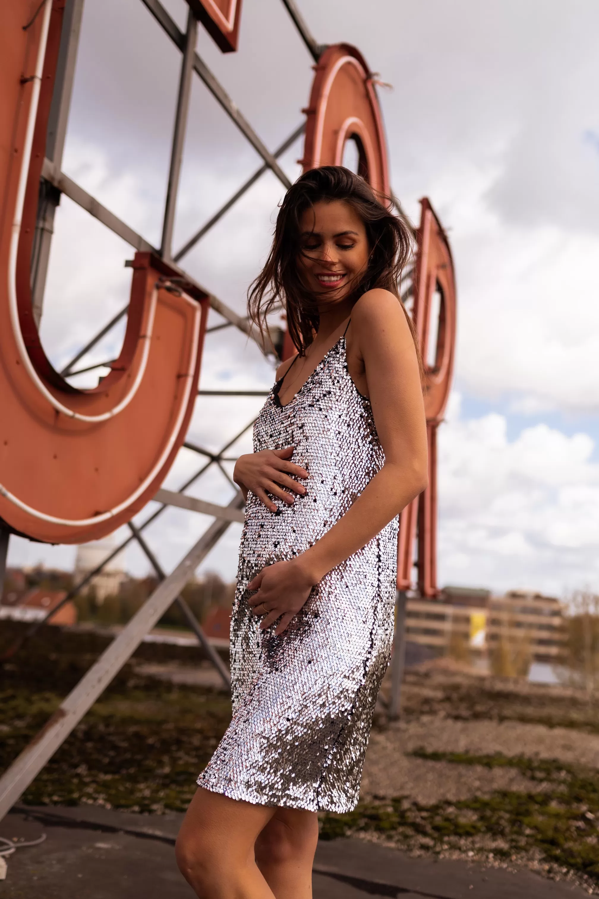 Dress Sparkle At Silver Sequins | Dress In Sequins | Ready To-Porter Online | -Easy Clothes Best Sale