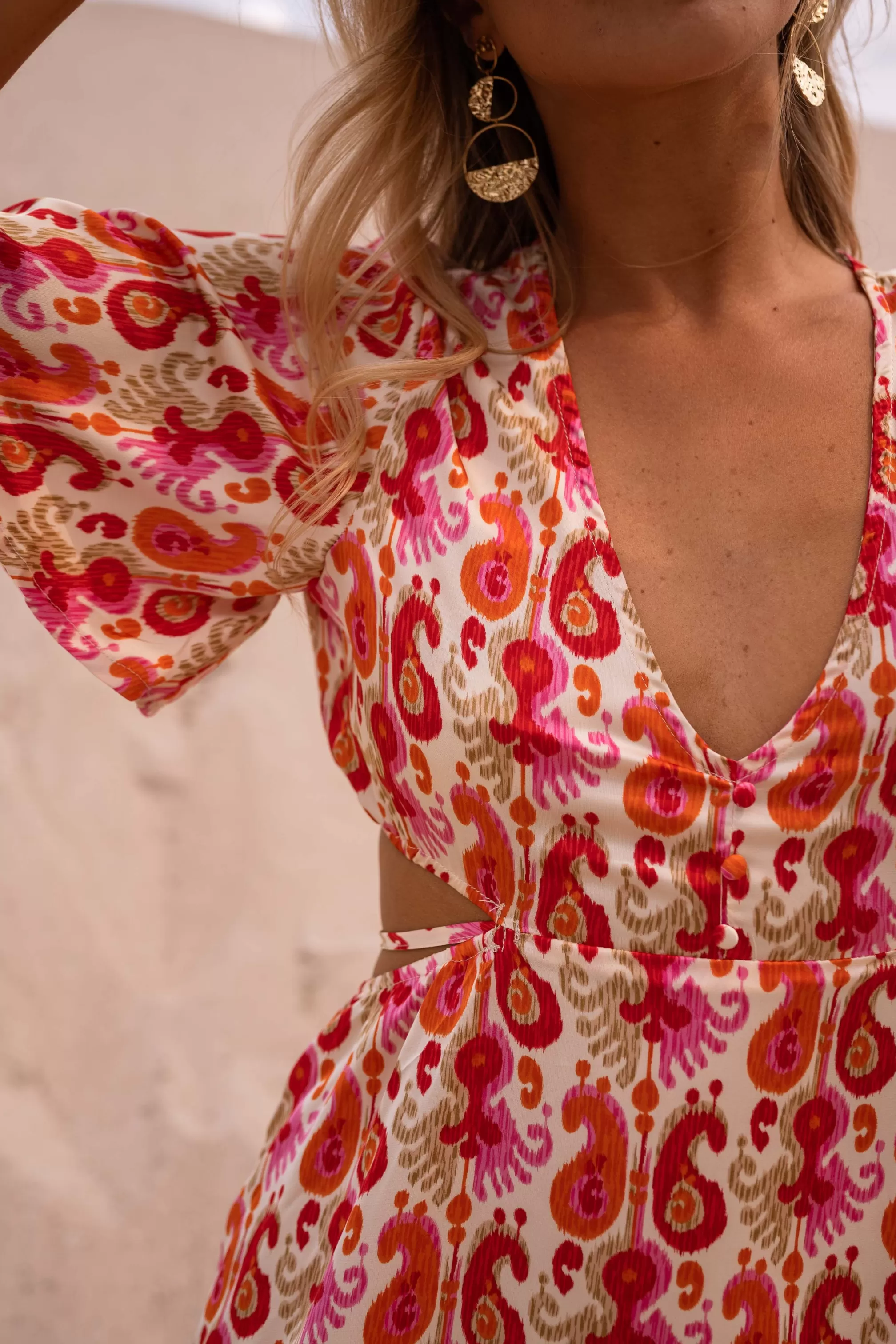 dress_tatiana__pink_and_orange_patterns__simple_clothing_72071-3.webp Dress Tatiana - -Easy Clothes Cheap