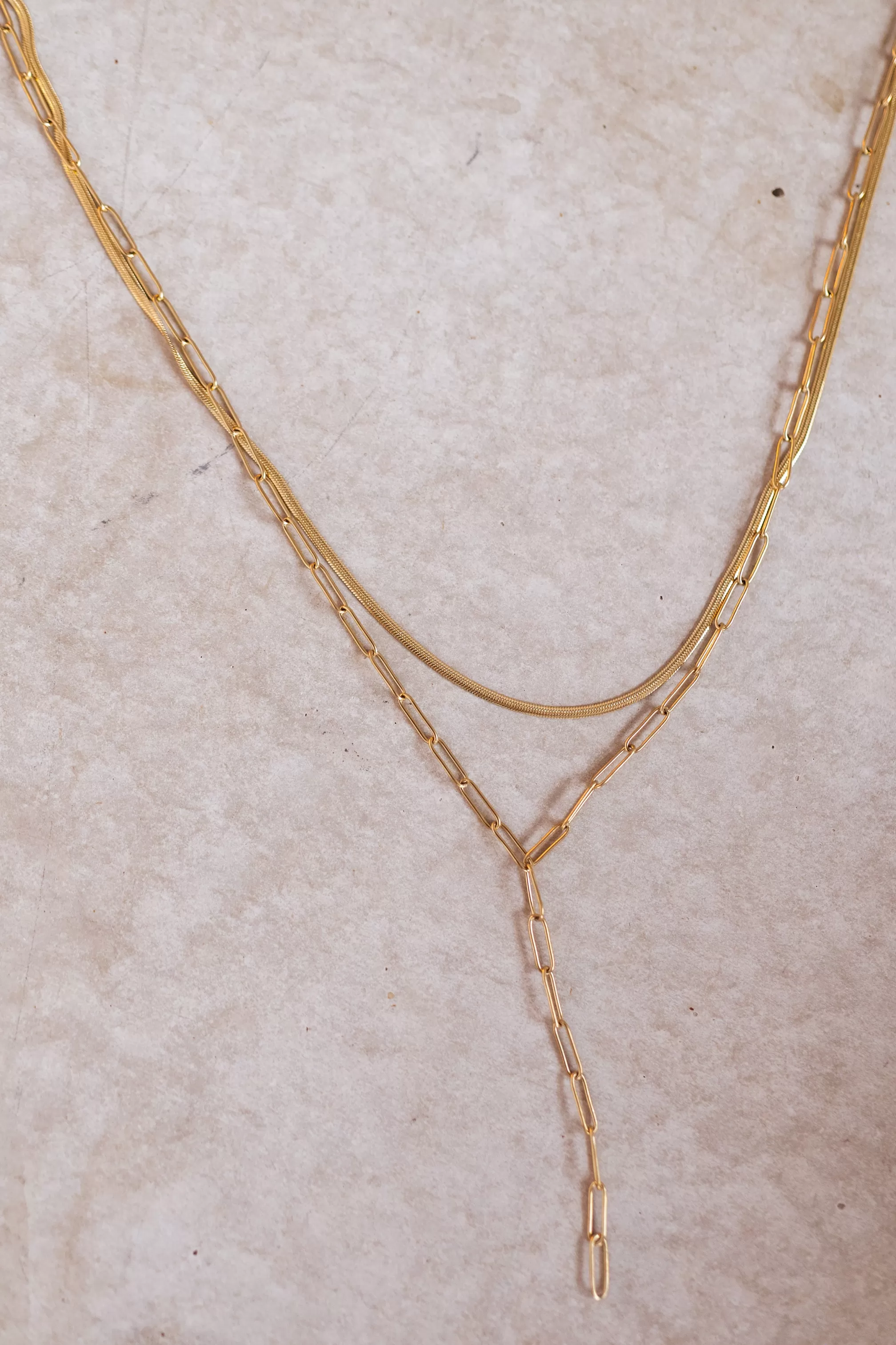 Orso Necklace Golden | Fine Mesh Necklace | Ready To-Porter Online | -Easy Clothes Clearance