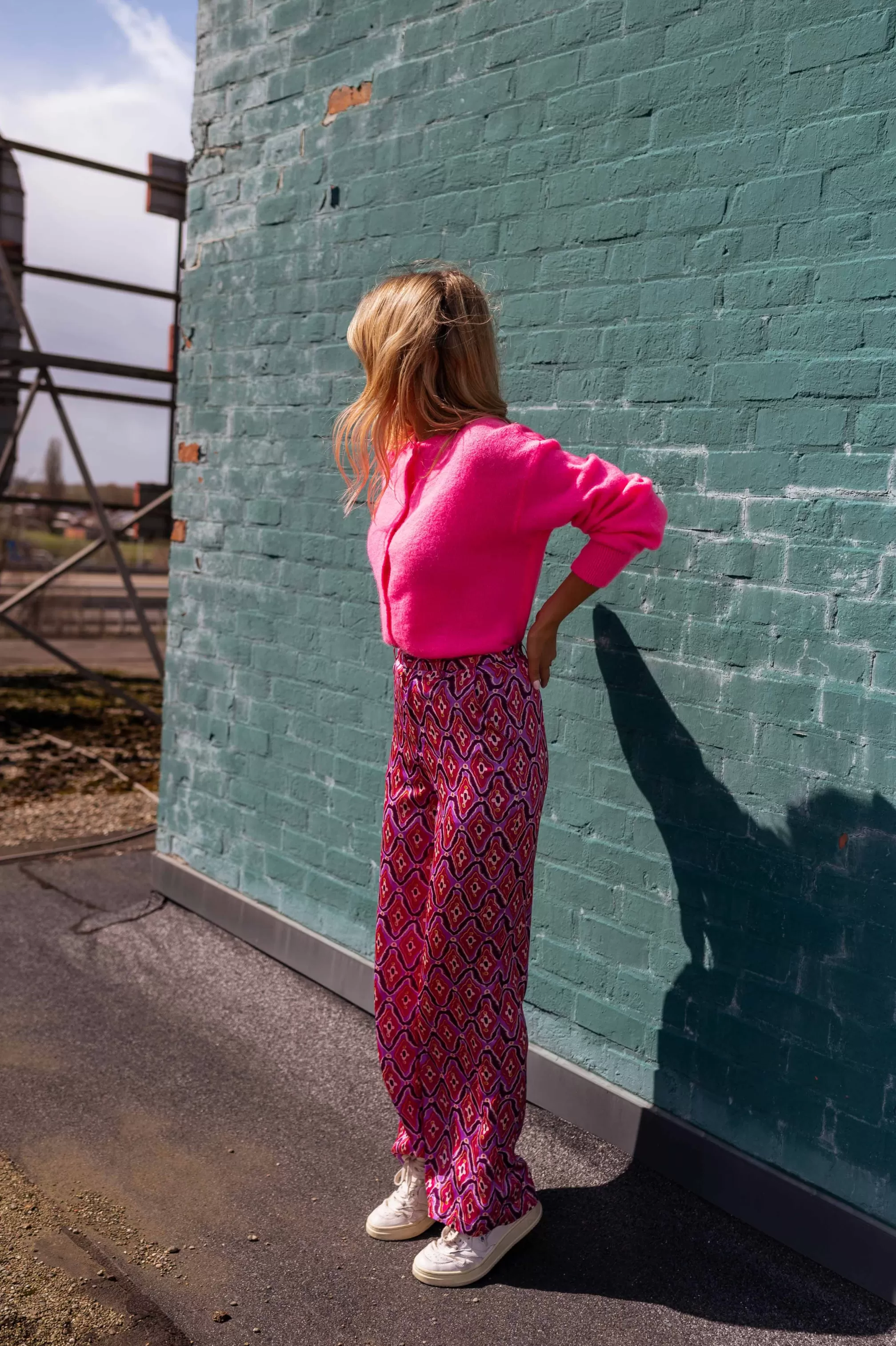 Pants Lupa Pink Patterned | Pants Large Fluid | Ready To-Porter Online | -Easy Clothes New