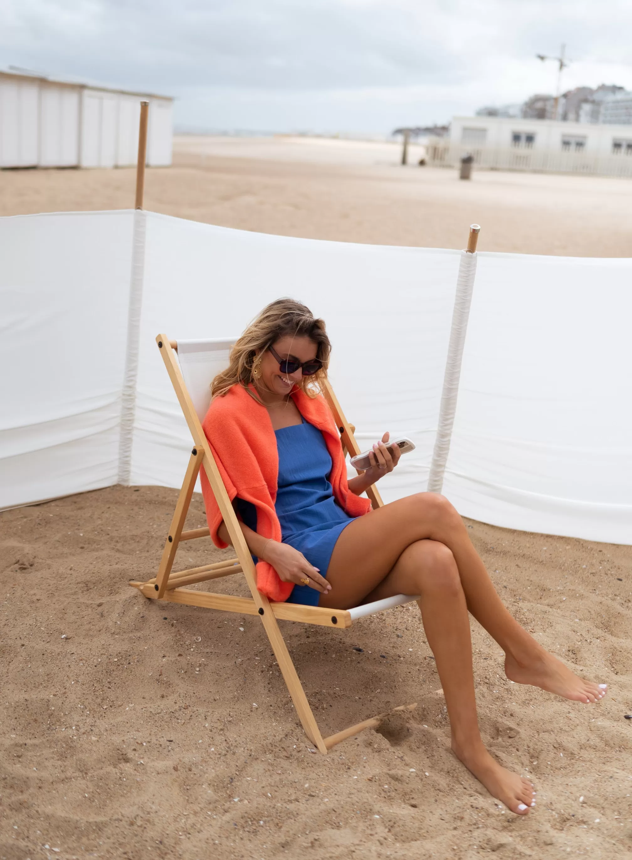 Robe Alessia Bleue | Robe Courte Dos Ouvert | Prêt-à-porter En Ligne | -Easy Clothes Best Sale