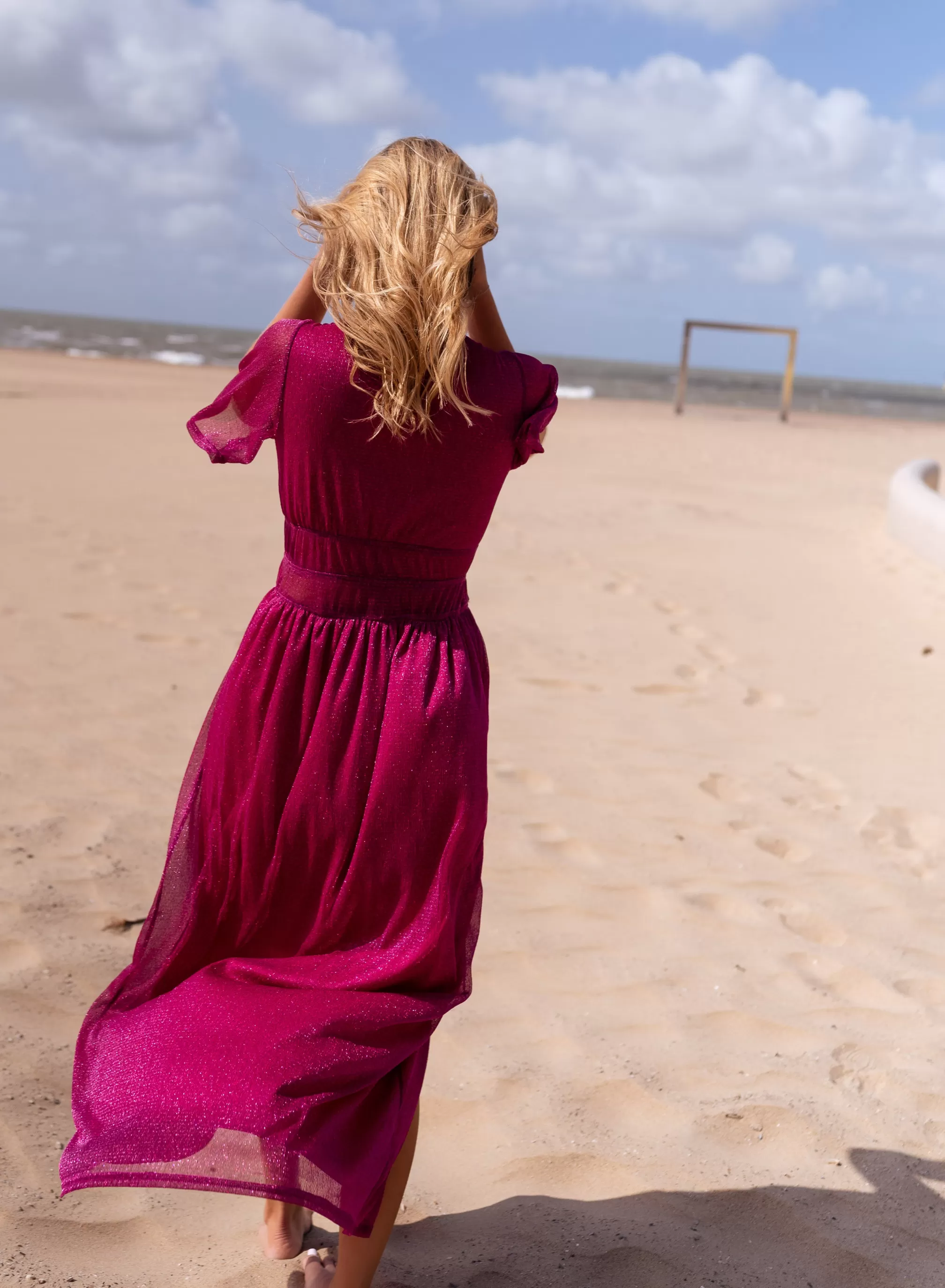 Robe Coline Rose Fuchsia - CREATION | Robe Longue Pailletée | Prêt-à-porter En Ligne | -Easy Clothes Best Sale