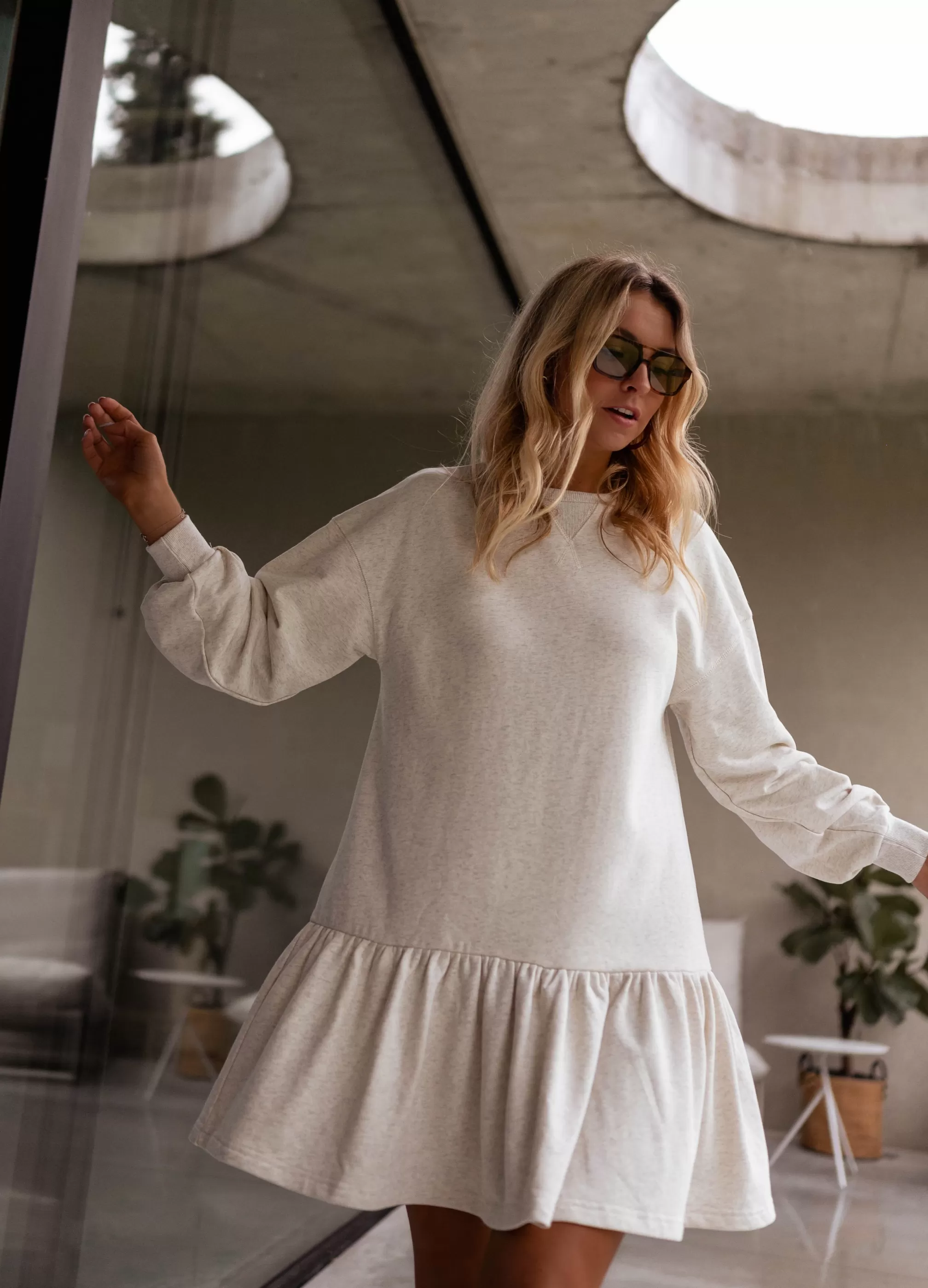 Robe Pull Bertina Grise | Robe Pull Ample |  Prêt-à-porter En Ligne | -Easy Clothes Outlet