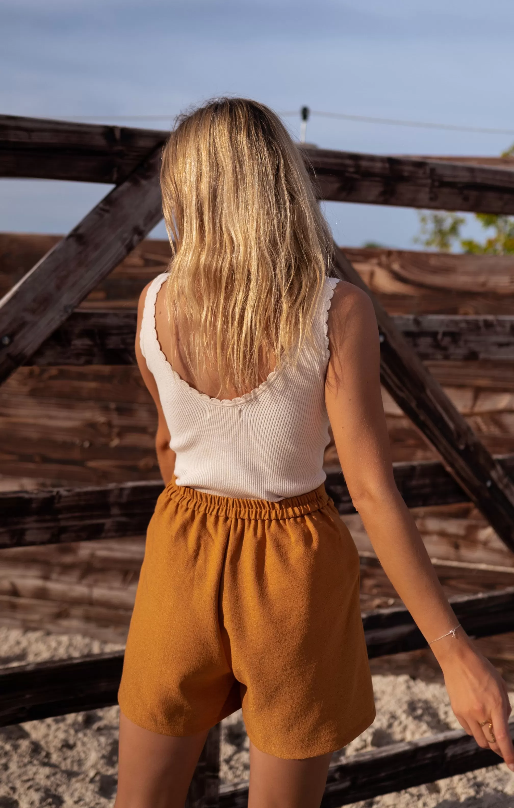 Shorts Tressy Brown - -Easy Clothes Online
