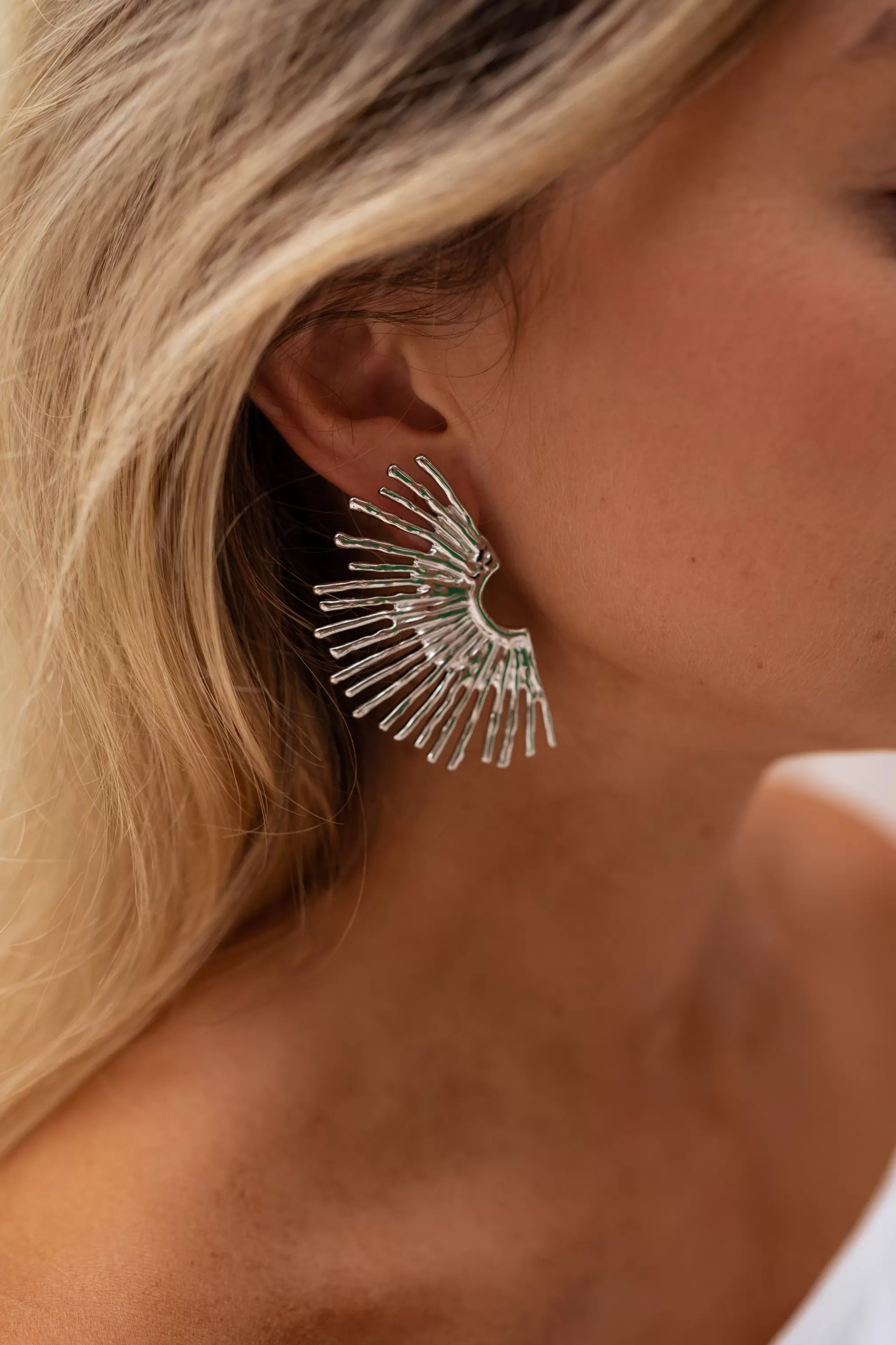 Silver Frika Earrings - Jewelry & Accessories - -Easy Clothes Flash Sale