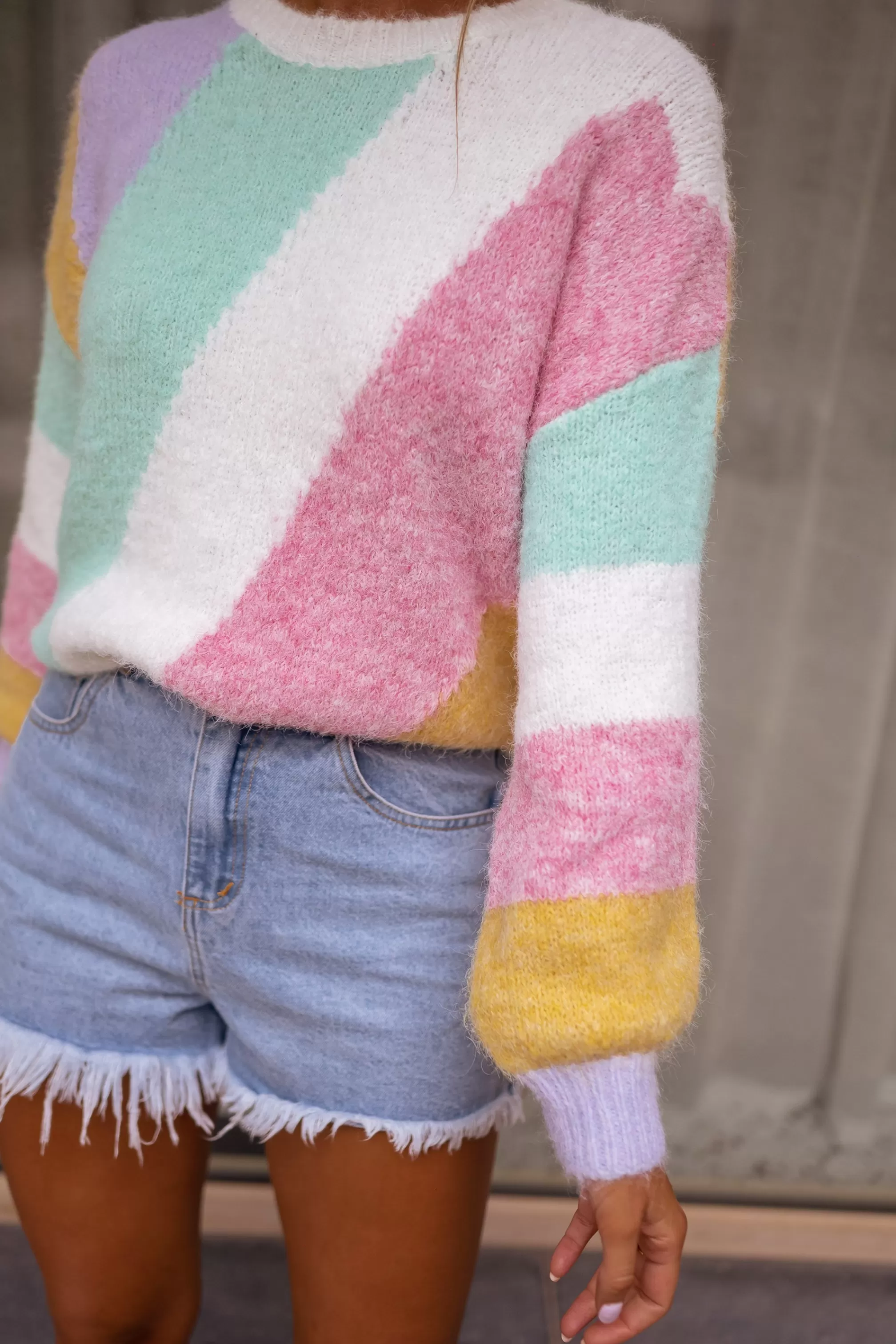 Sweater Bita Pink - -Easy Clothes Discount