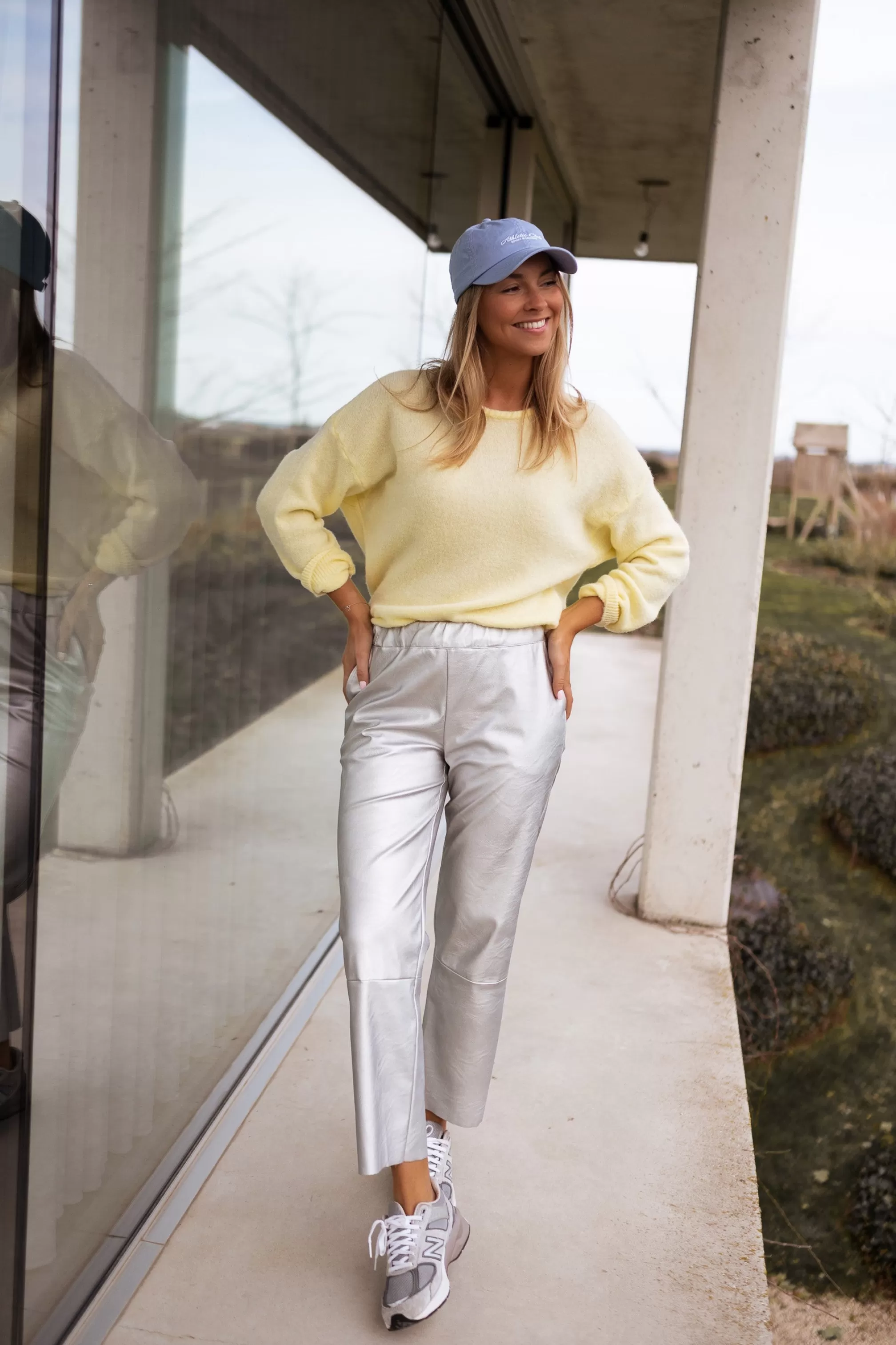 Sweater Hélo Jaune | Sweater Yellow In Meshes | Ready To-Porter Online | -Easy Clothes Cheap