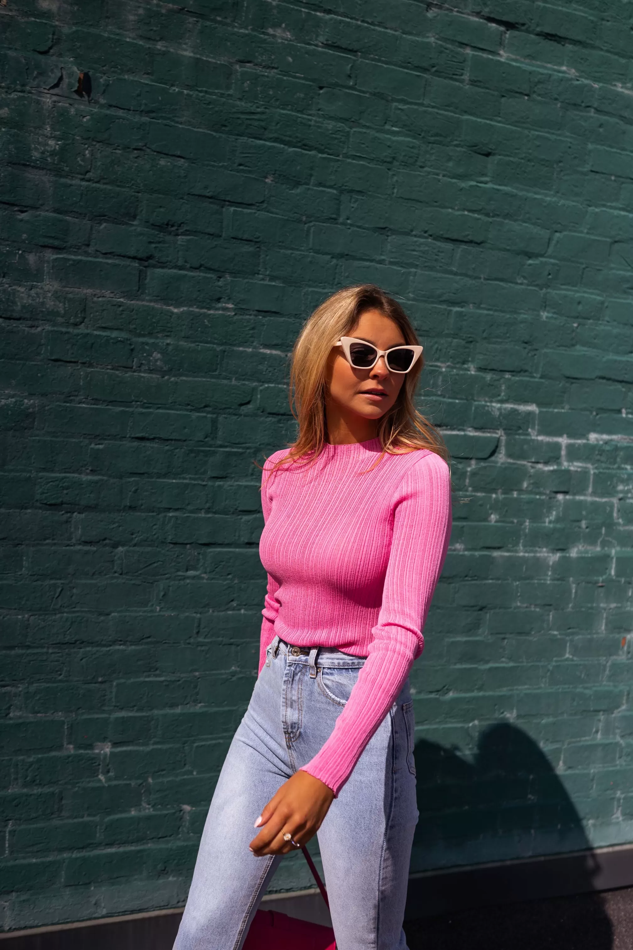 Sweater Lucy Pink In Meshfine | Sweater Pleated Material | Ready To-Porter Online | -Easy Clothes Discount