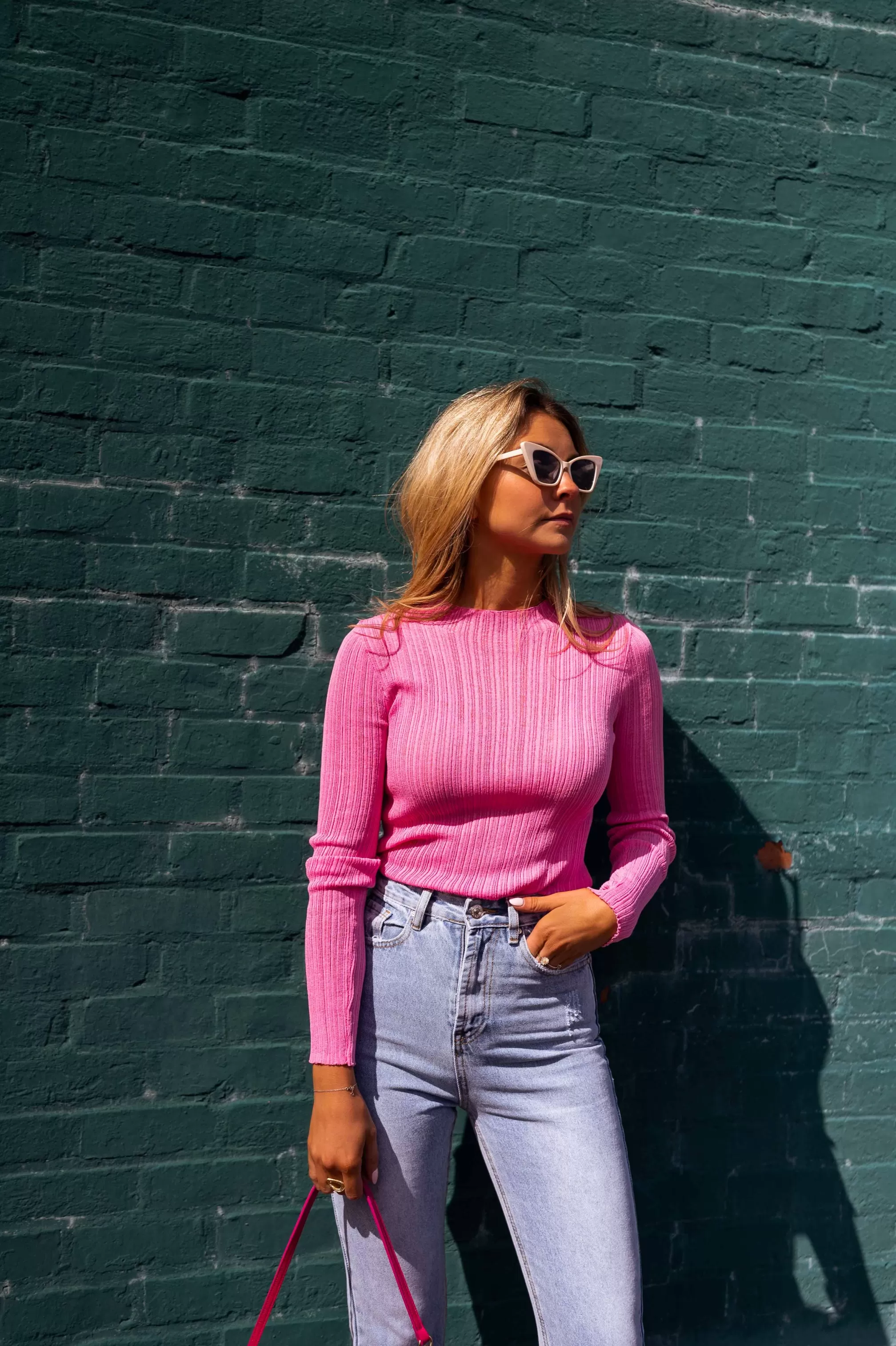 Sweater Lucy Pink In Meshfine | Sweater Pleated Material | Ready To-Porter Online | -Easy Clothes Discount