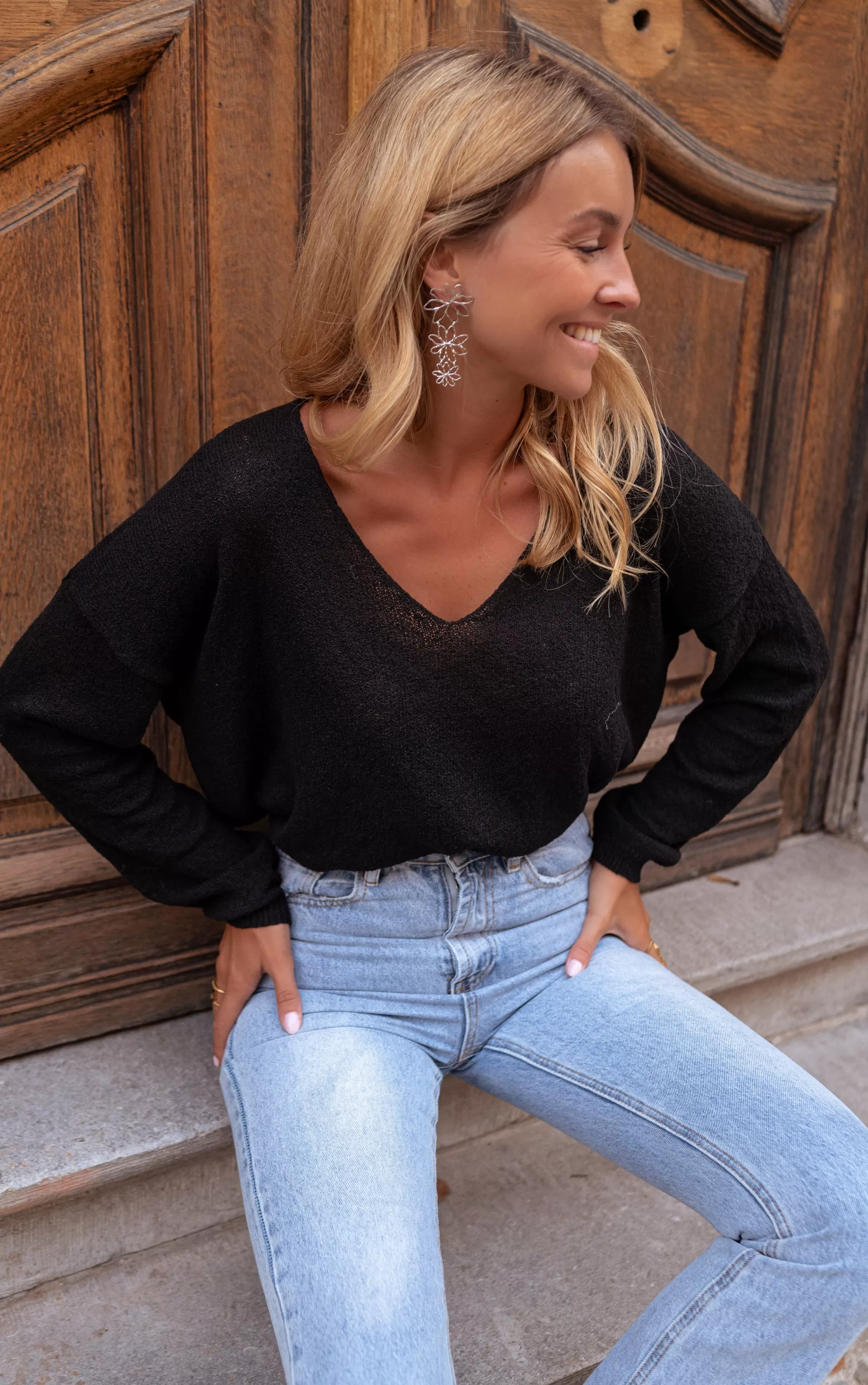 Sweater Norris Black - Women's Clothing - -Easy Clothes Outlet