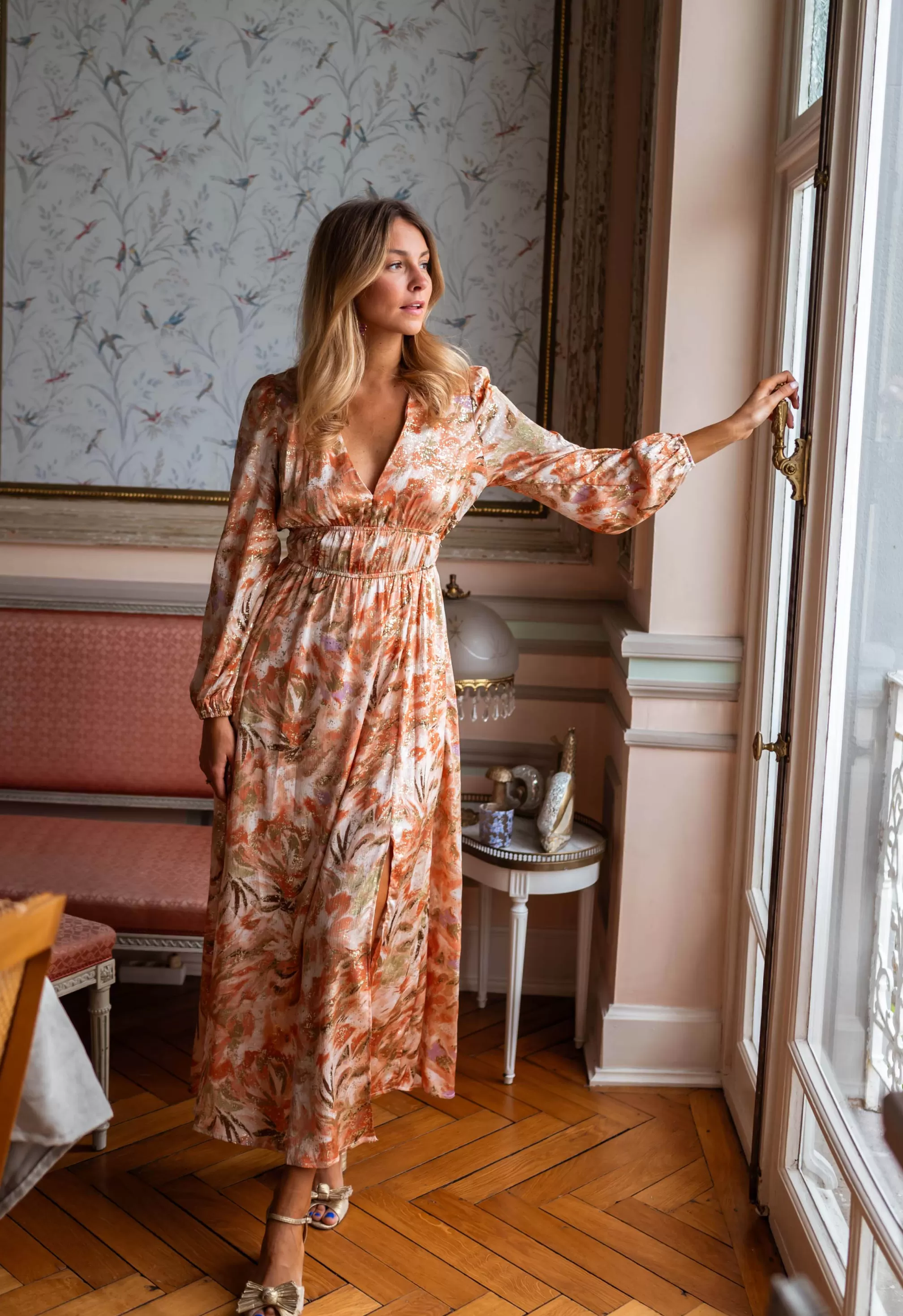 sylva_dress__orange_amp_khaki__trendy_73913-2.webp Sylva Dress - -Easy Clothes Flash Sale