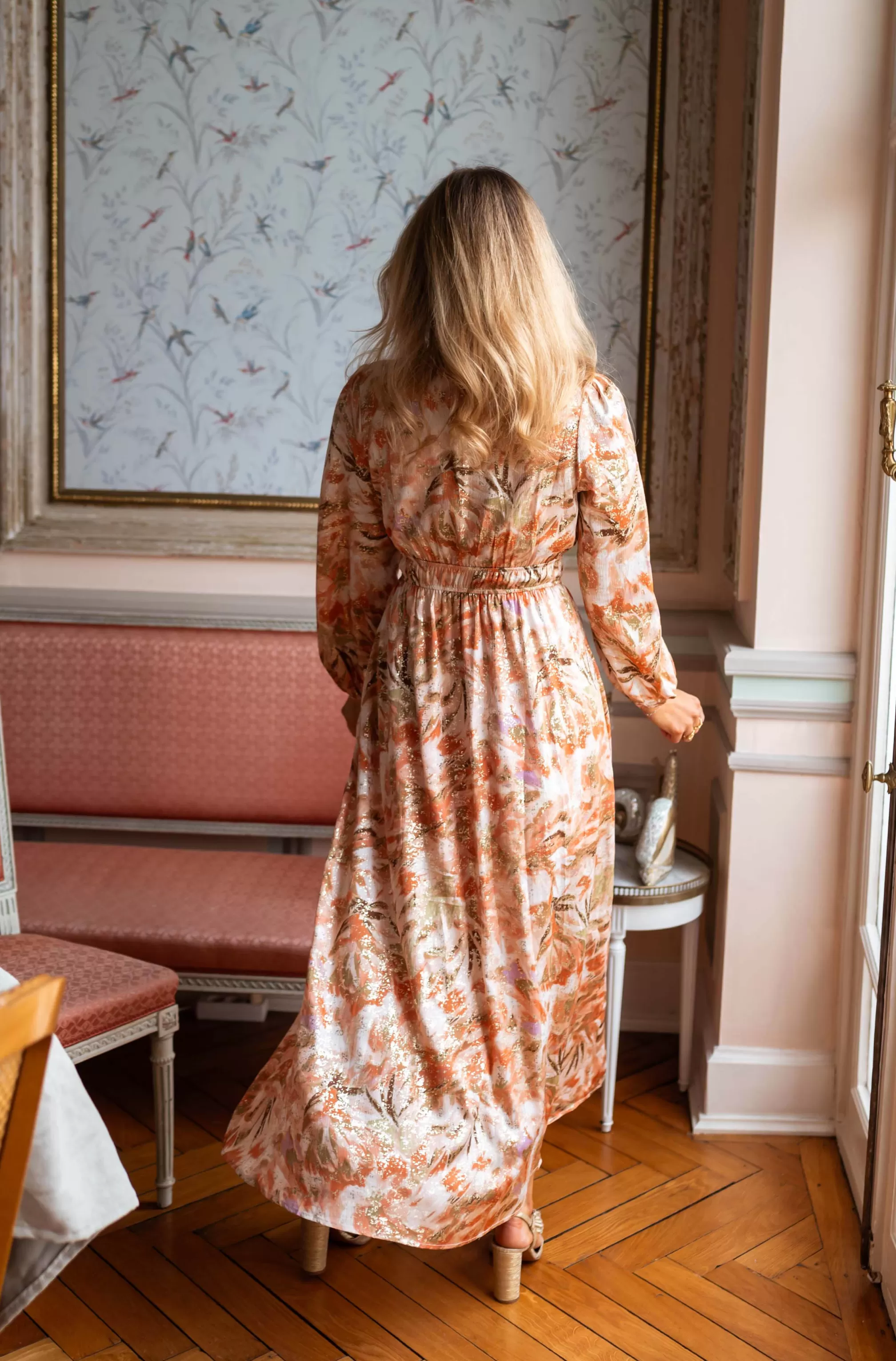 sylva_dress__orange_amp_khaki__trendy_73920-2.webp Sylva Dress - -Easy Clothes Flash Sale