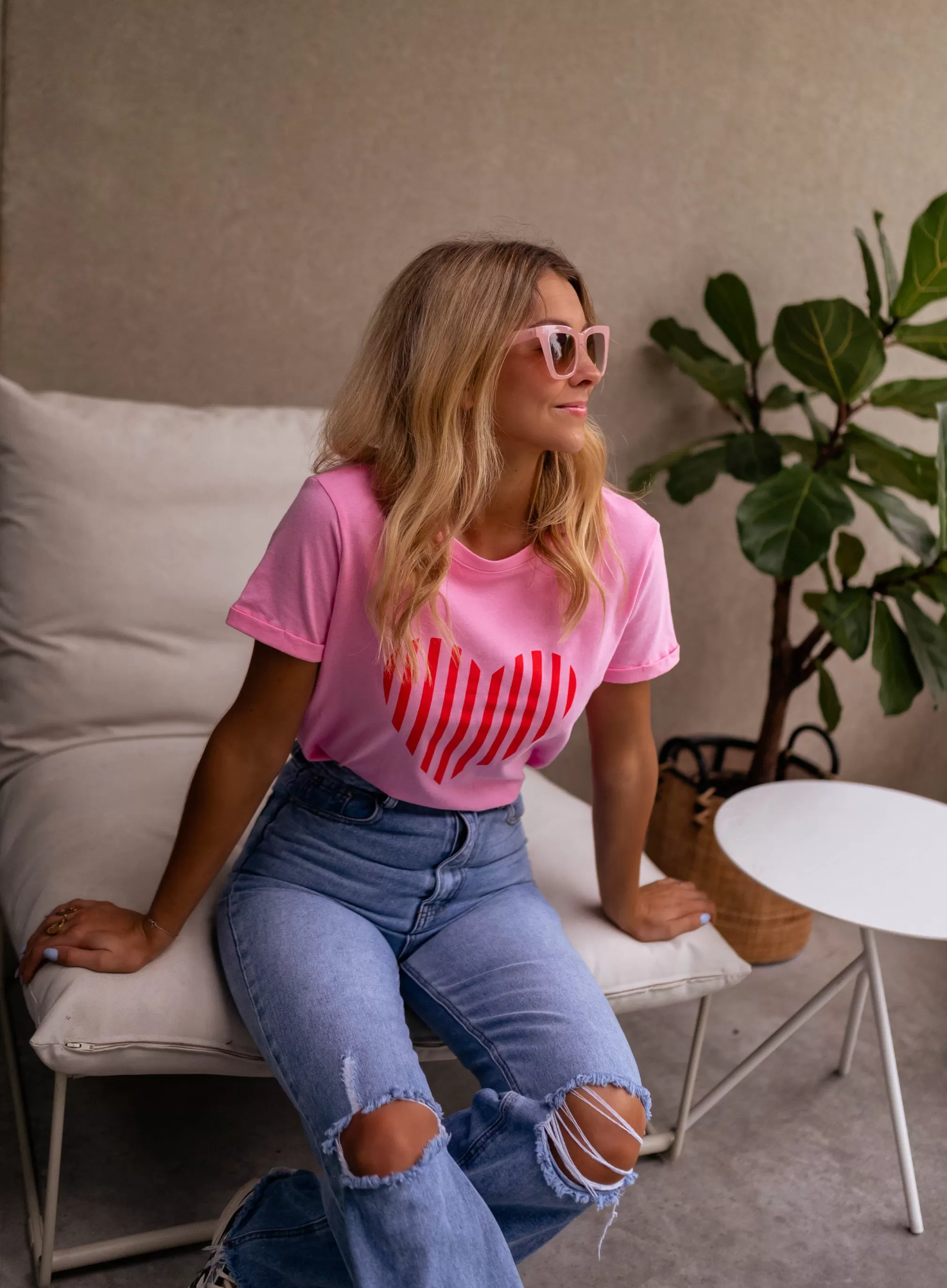 T-Ayda Shirt Pink | T-shirt Pink To Prints | Ready To-Porter Online | -Easy Clothes Sale