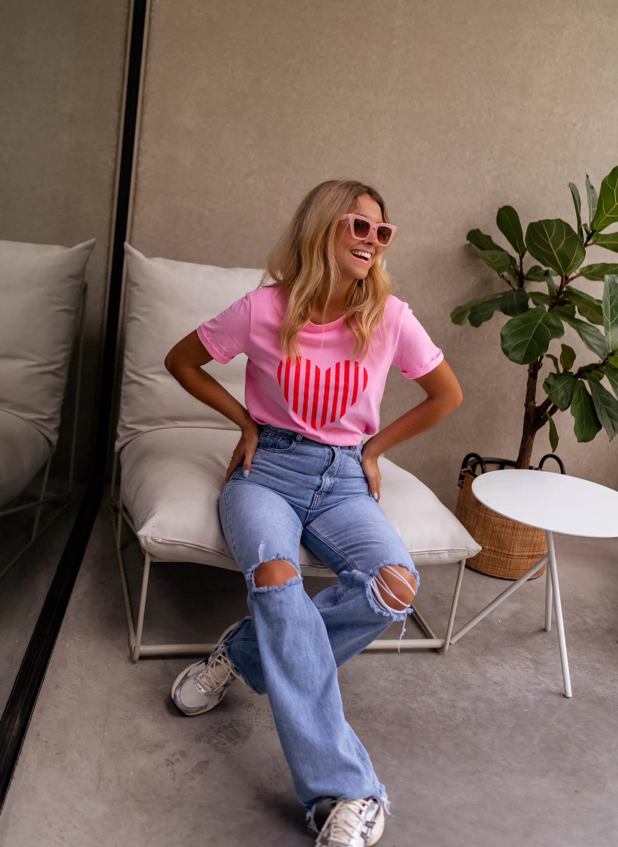 T-Ayda Shirt Pink | T-shirt Pink To Prints | Ready To-Porter Online | -Easy Clothes Sale