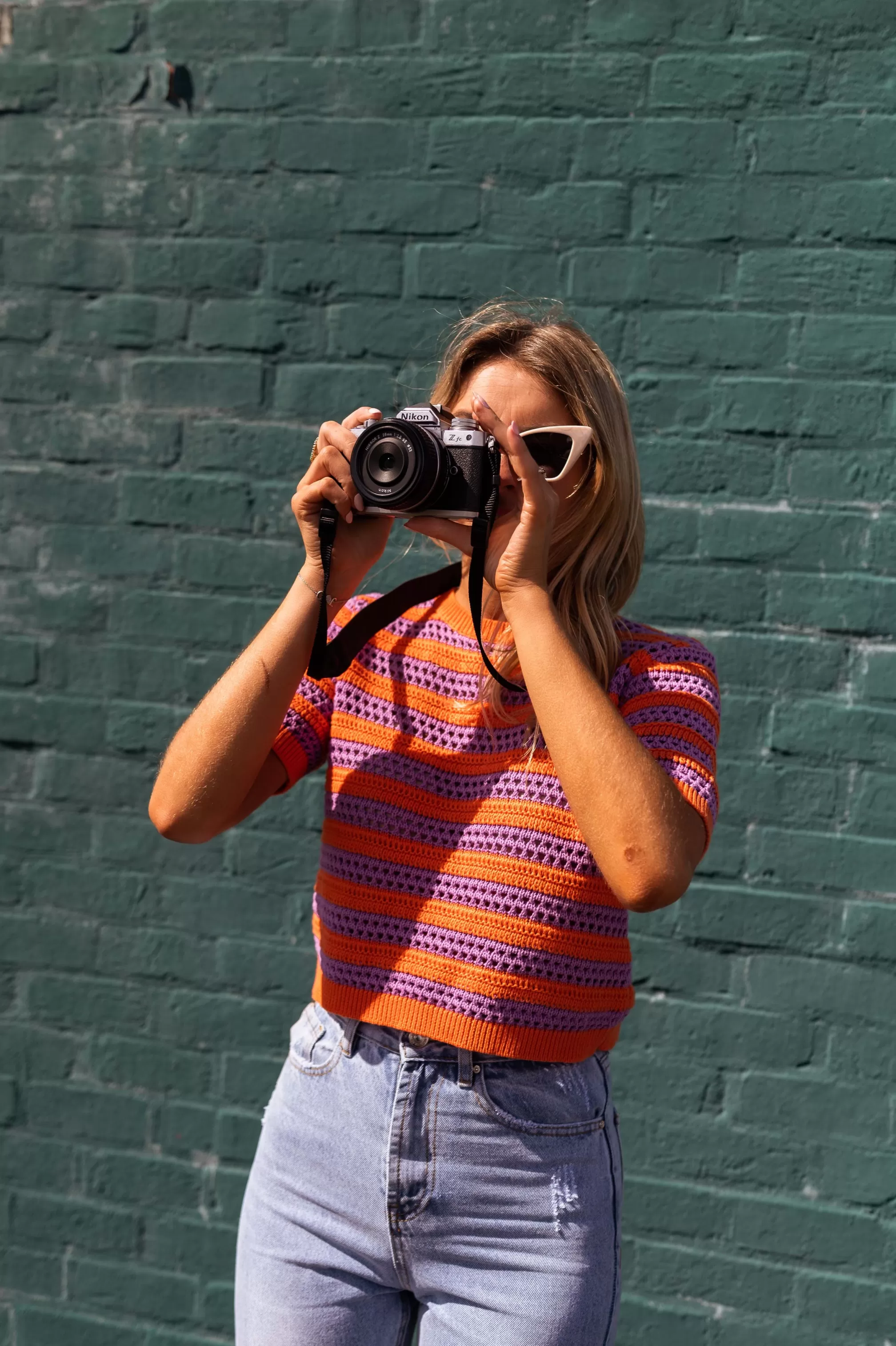 Top Ina Orange And Purple In Crochet | Transparent Top In Crochet | Ready To-Porter Online | -Easy Clothes Shop