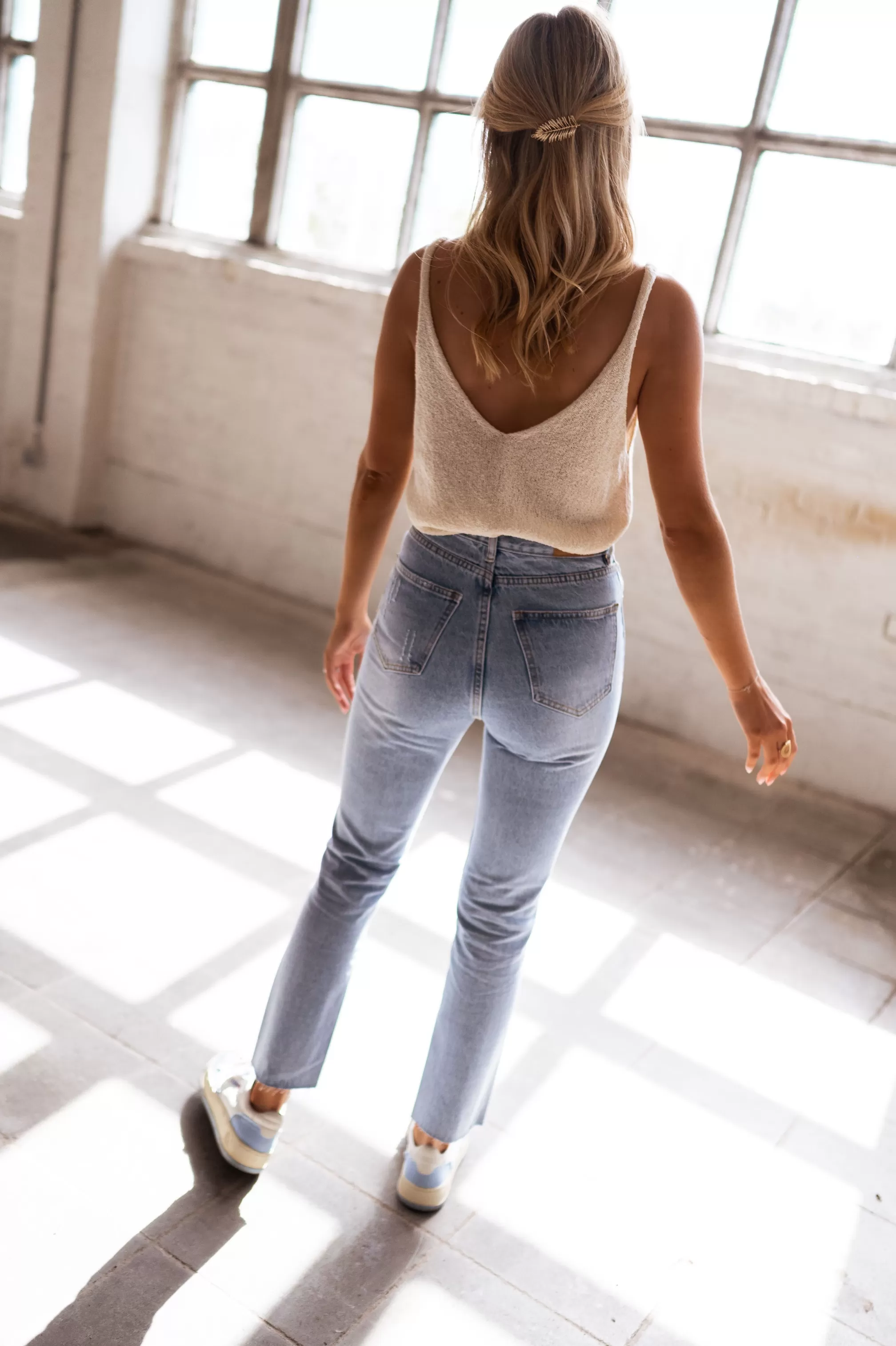 Top Neda Beige Wool Effect | Top Transparent In Meshes | Ready To-Porter Online | -Easy Clothes Flash Sale