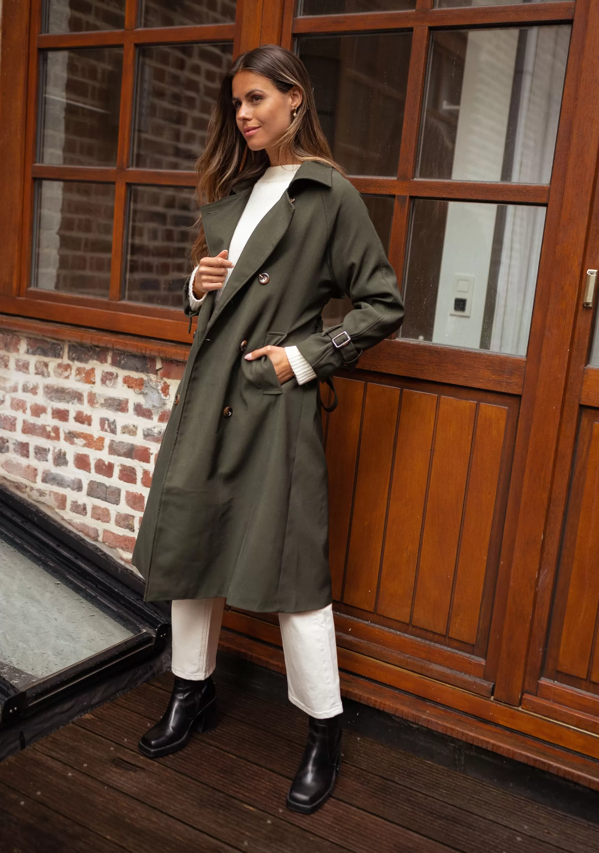 trench_charline__green_85571-3.webp Trench Charline - -Easy Clothes Cheap