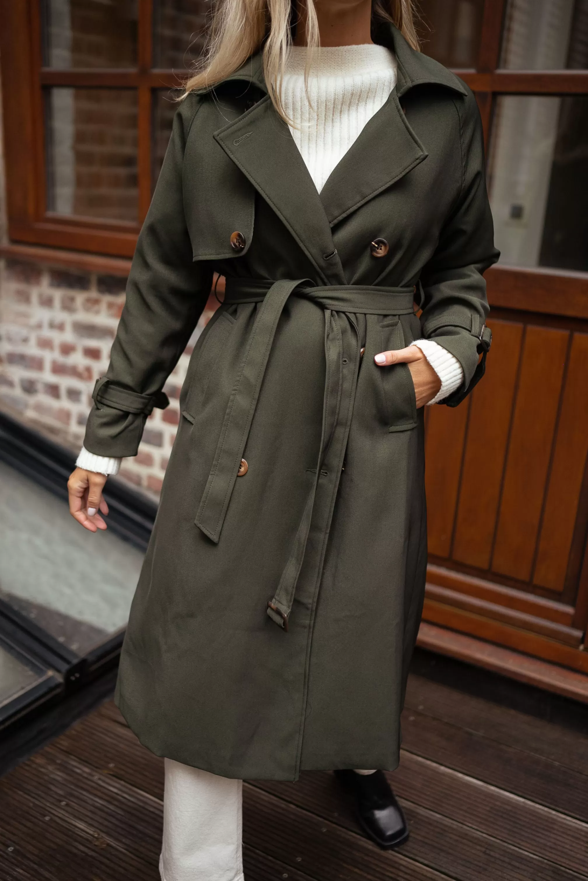 trench_charline__green_85590-3.webp Trench Charline - -Easy Clothes Cheap